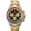 Rolex Daytona 116528 'Rainbow' Style Yellow Gold