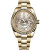 Rolex Sky-Dweller 326938 Yellow Gold Silver Dial