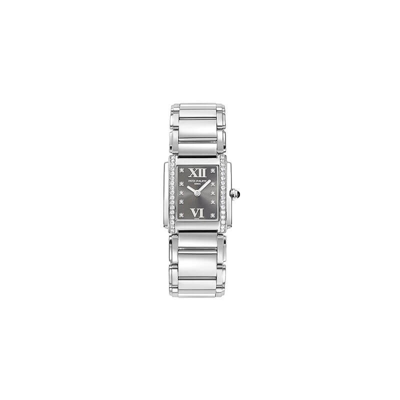 Patek Philippe Twenty~4 Ladies Factory Diamonds Grey Dial