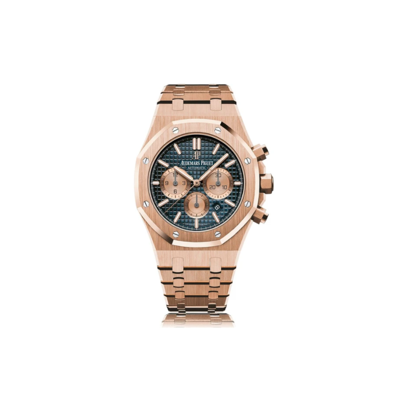 Audemars Piguet Royal Oak Chronograph 26331OR Rose Gold Blue Dial  