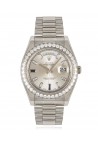 Rolex Day-Date II 218349 White Gold Factory Baguette Diamond and Sapphires 