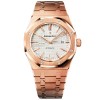 Audemars Piguet 15400OR Royal Oak Rose Gold White Dial