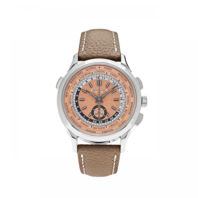 Patek Philippe World Time Chronograph Flyback Salmon Dial