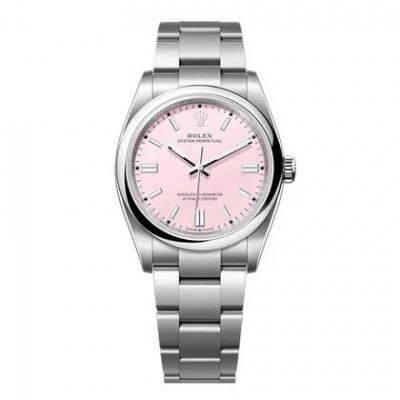 Rolex Oyster Perpetual 126000 36mm Steel Candy Pink 
