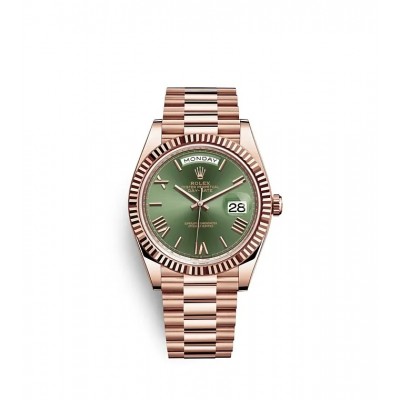 Rolex Day-Date 40 228235 Rose Gold Green Dial 2019