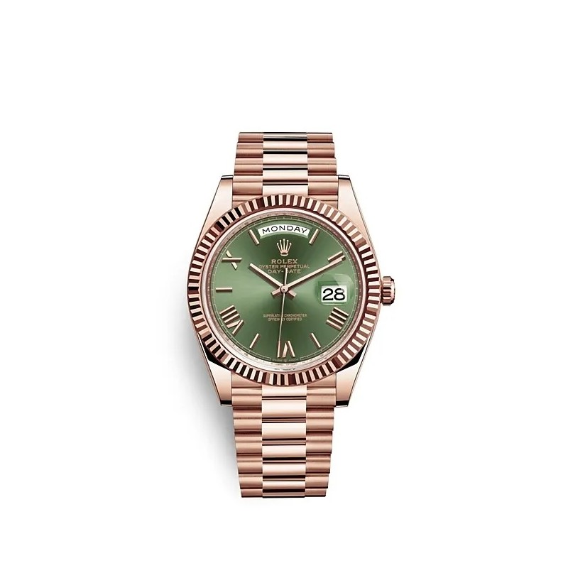 Rolex Day-Date 40 228235 Rose Gold Green Dial 2019
