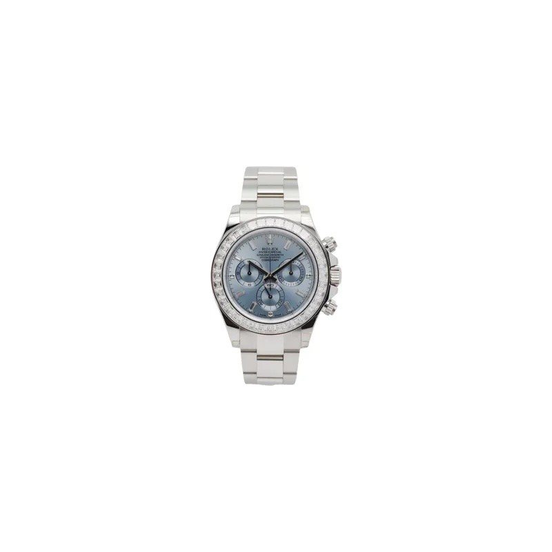 Rolex Daytona 116576TBR Platinum Factory Baguette Ice