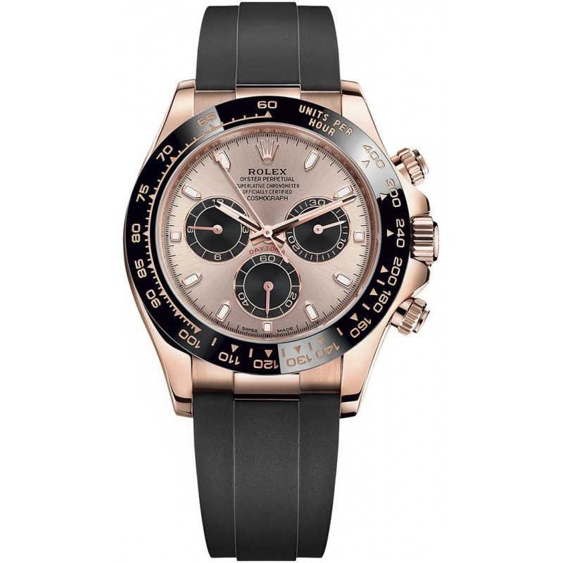 Rolex Daytona 116515LN OysterFlex Rose Gold w/ Rose Gold Dial 